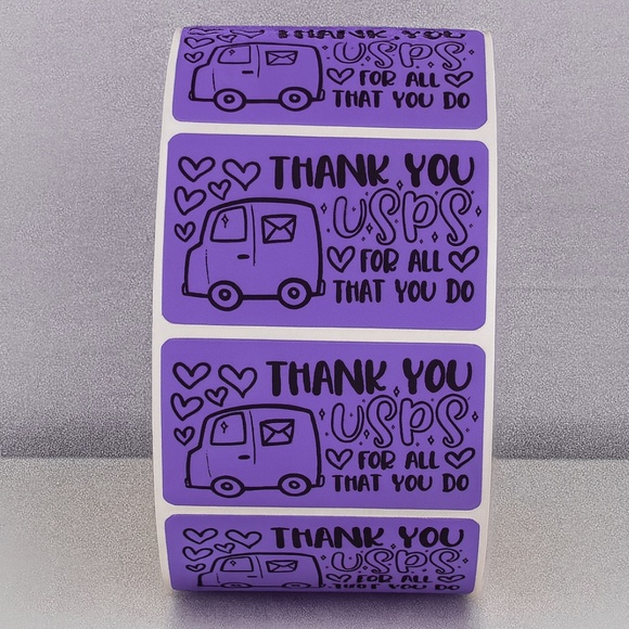 Thank You USPS Stickers – Mail Carrier Appreciation Labels for Packages 2" - Picture 2 of 11